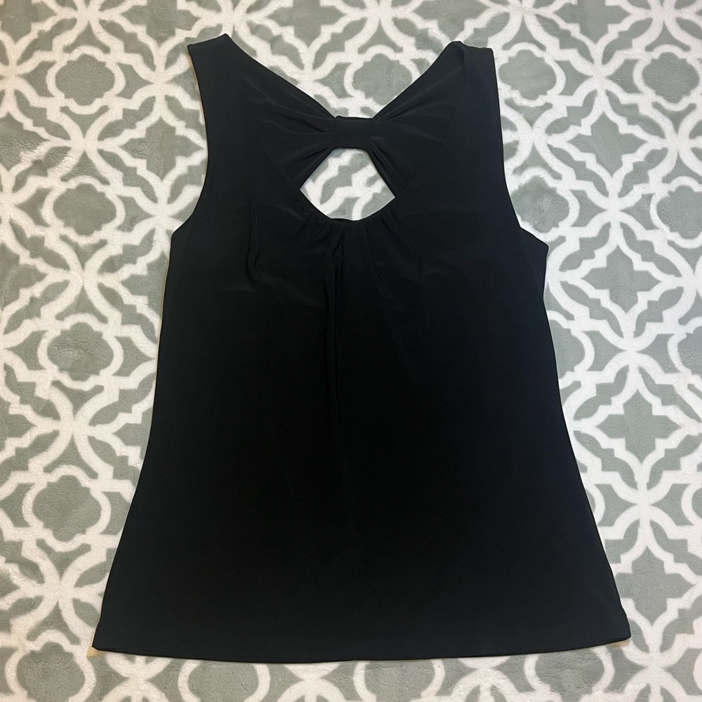 White House Black Market Bow Open Back Tank Top